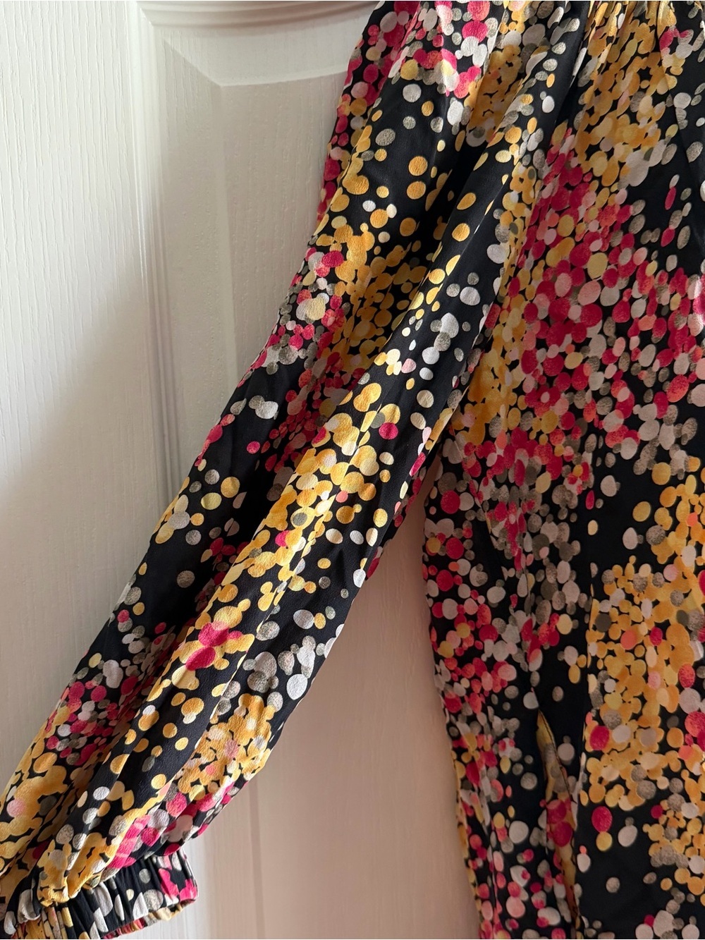 Missoni Silk Polka Dot Off The Shoulder Mini Dress - Picture 6 of 10